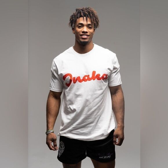 NWOT INAKA white tee women/ men size Medium - Picture 2 of 10